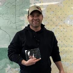 Employee receiving award