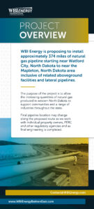 WBI Energy Bakken East Pipeline Project Project Overview (updated)